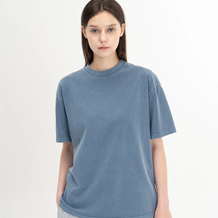 [비캔버스]32수2합 피그먼트 반팔티셔츠